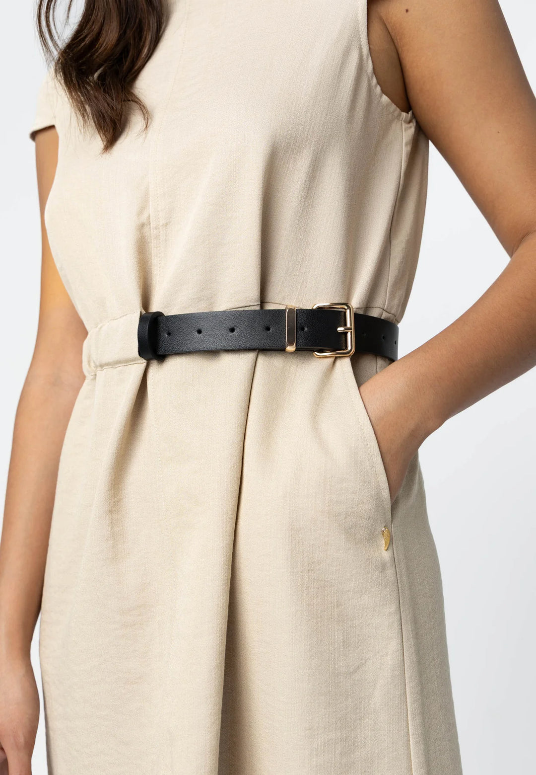 slim fit dress slacks Lady Mae Faux Leather Dress – Qué Cute Style Boutique